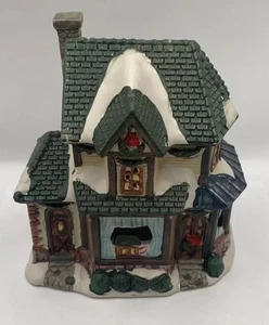 Weihnachtsdorf Haus Keramik mit Lichtschnur - Bild 1 von 15