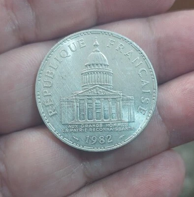 73) Francia - 100 Francos 1982 Panteón KM#951.1 Plata Foto 1 de 2