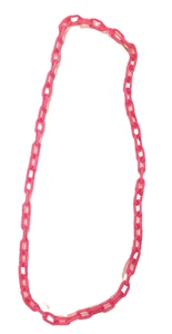 1980's Plastic Chain for Clip Bell Charms Pink 23.5" - Picture 1 of 1