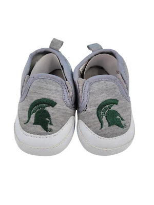 MSU Michigan State Spartans Bebé Fanático Pre-Caminante Zapatos Talla 3 (3-6 Meses) NUEVO Foto 1 de 4