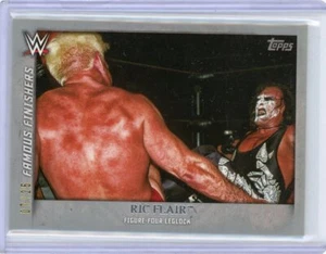 2015 Topps WWE Undisputed RIC FLAIR Famous Finishers SILVER #07/25 FIGURE FOUR - Picture 1 of 1