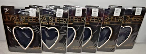 6 Ultra Sheer Pantyhose Lot Korus S Small 90-115lbs Navy 4'10"-5'2" small s - Picture 1 of 7