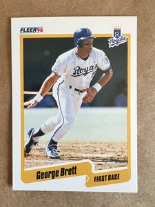 FLEER 1990 MLB Card GEORGE BRETT #103 Set Break! EX-NM! ⚾️