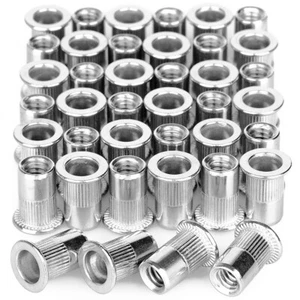 Rivet Nuts Stainless Steel 1/4\"-20 Thread 15.5mm Length Insert Nut Rivnuts - Bild 1 von 12