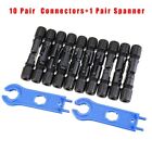 1 Pair Wrench Panel Disconnect Connectors Spanner Tool Hard Kit+Connectors