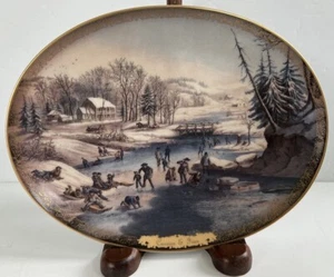 American Winter Scenes: Morning Curriers & Ives 3rd Bardford Exchange - Picture 1 of 9