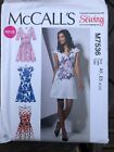 McCall's Sewing Pattern M7536 Misses'/Miss Petite Summer Dresses Size 6-22 Uncut
