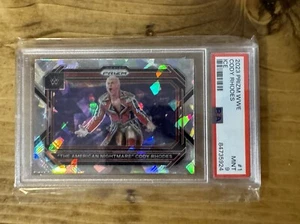 2023 Panini Prizm WWE 🇺🇸 ☠️ "THE AMERICAN NIGHTMARE" CODY RHODES Ice PSA 8  - Picture 1 of 2