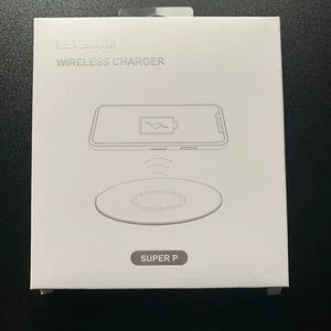Chargeur téléphone sans fil Letscom Super P | 15 W Noir - Photo 1 sur 5