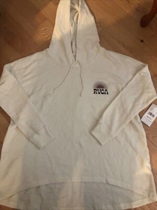 Conjunto de sudadera con capucha RVCA talla mediana 10 color crema nueva con etiquetas - Imagen 1 de 8