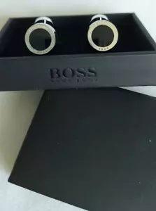 Hugo Boss Simony Manschettenknöpfe - Schwarz - Bild 1 von 6