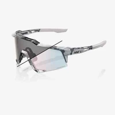 100% Sunglasses - SPEEDCRAFT® Polished Translucent Grey Rose Gold Photochromic - Image 1 of 4