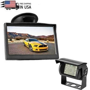 5'' TFT LCD Monitor Reversing Rear Backup HD Camera Parking System For Bus Truck - Picture 1 of 12