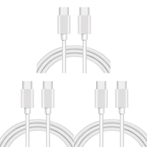US 3Pc 3 Ft TypeC to Type C Super Fast Charging Cord USB C Cable Rapid Charger - Picture 1 of 20