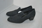 Ecco Ladies Black Block Heel Shoes - Size Uk 6 / 39 2" Heels Good Condition