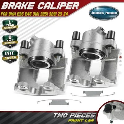 2x Front LH & RH Brake Calipers for BMW 318i 318ti 320i 323i 325i 325xi 328i Z4 - Image 1 of 4