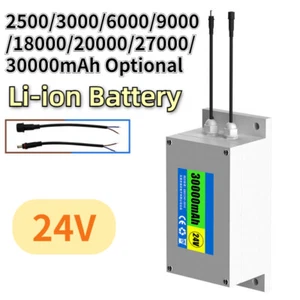 DC24V 2.5/3/6/9/18/20/27/30Ah New Rechargeable Li-ion Battery For Solar Camera - Picture 1 of 10