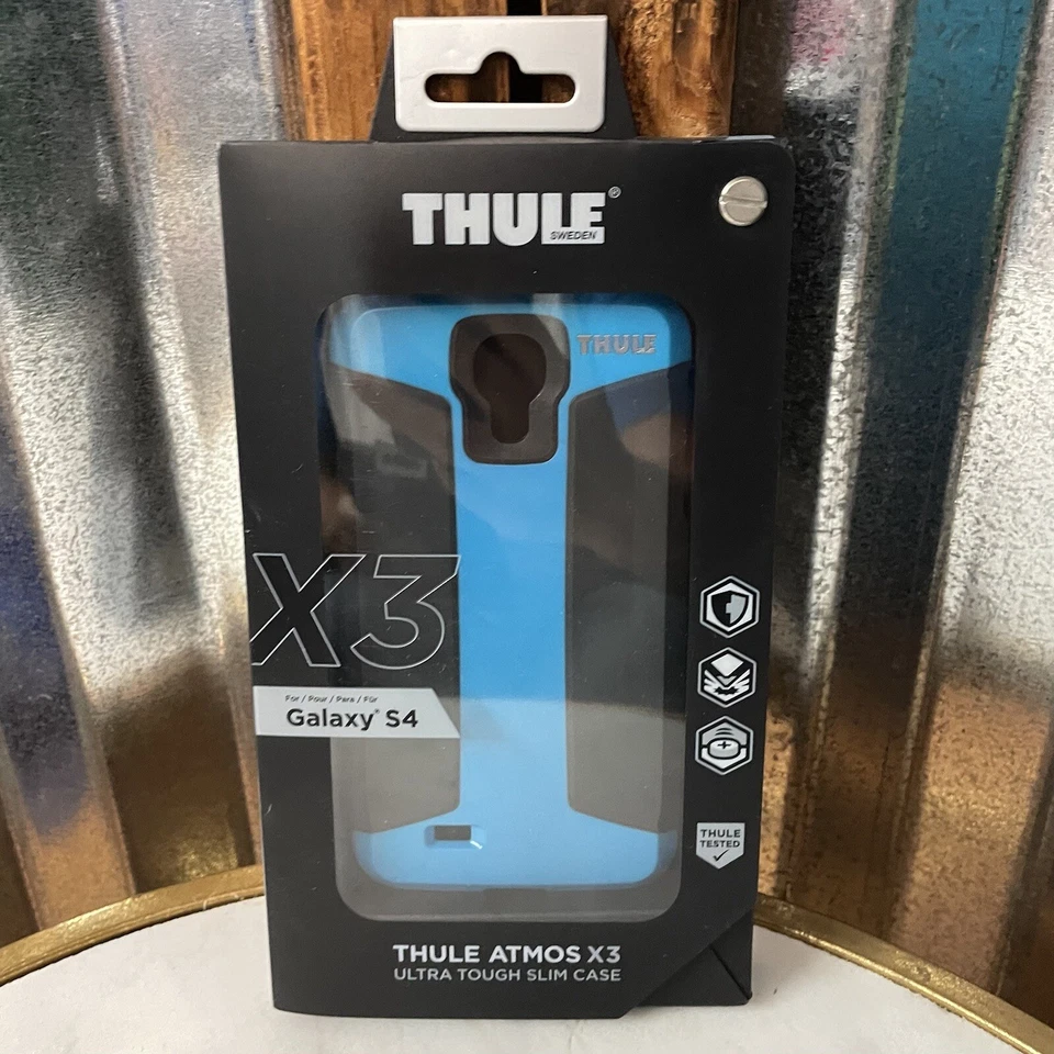 THULE Suecia / Ultra Resistente Azul ATMOS X3 / GALAXY S4 Estuche Delgado / NUEVO EN PAQUETE  Foto 1 de 4