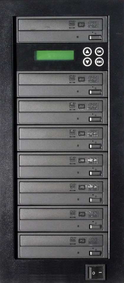 MediaStor #a65 1-7, 1 to 7 Target 16X Blu-ray 100GB BDXL LG Burner Duplicator  - Image 1 of 1