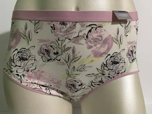 Catherines Calzoncillos Completos Bragas Ropa Interior Mezcla Algodón Floral Rosa Blanco Plus 3X - Imagen 1 de 3