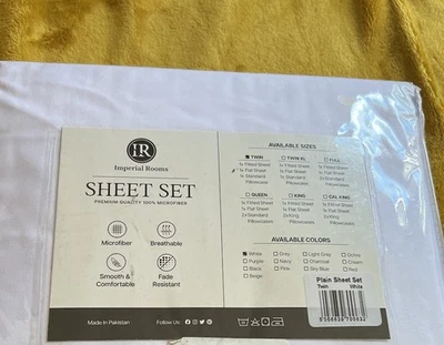 Nueva funda de almohada sábanas ajustables blancas talla doble y queen disponibles Foto 1 de 4