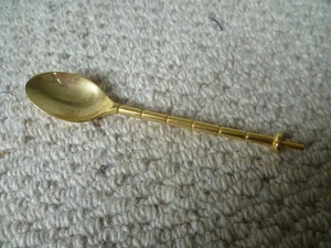 Gold Coloured Tea Coffee Spoon - LOOK! - Picture 1 of 2