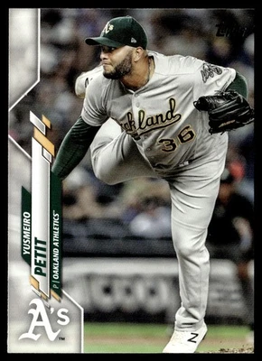 2020 Topps Update Yusmeiro Petit Oakland Athletics #U-84 - Image 1 of 2