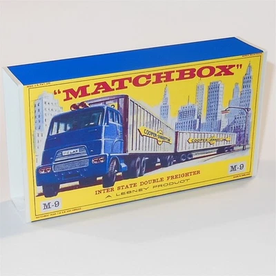 Matchbox Major Pack 9a3 Interstate Double Freighter E Style Repro Outer Box Only - Image 1 of 4