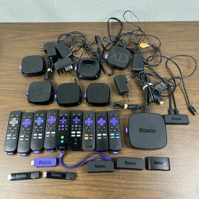 Lote De 14 Dispositivos Roku 2, 3, XD, HD, Express, Plus Y 9 Mandos A Distos SIN PROBAR Foto 1 de 4
