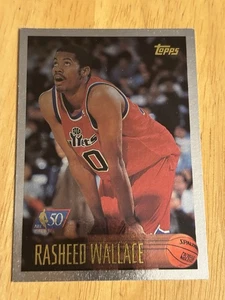 1996-97 Topps - Rasheed Wallace #31 Foil Nba 50 - Picture 1 of 2