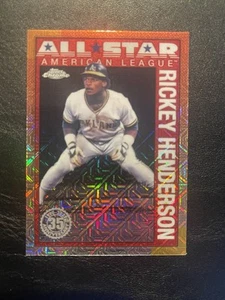 2025 Topps Series 2 1990 Chrome All-Star Silver Pack Rickey Henderson #90ASC-1 - Picture 1 of 2