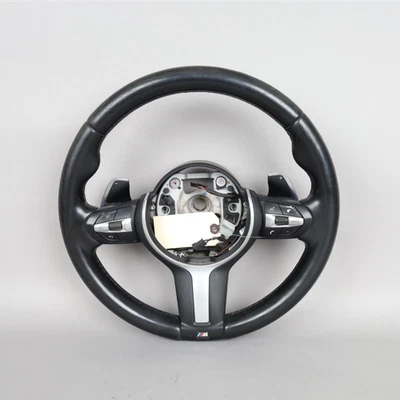 2014-2016 BMW 528i 535i Steering Wheel M-Sport Paddle Shift 32307851230 OEM Used - Image 1 of 4