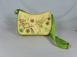 Tinker Bell Think Happy Thoughts Faux Leather Crossbody Bag Disney Parks - Picture 1 of 6