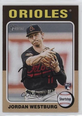 2024 Topps Heritage Jordan Westburg #229 Rookie RC - Image 1 of 3
