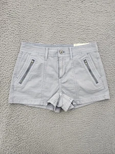 American Eagle Shorts Womens 0 Shortie Stretch Low Rise Zipper Pockets New 25W - Picture 1 of 13