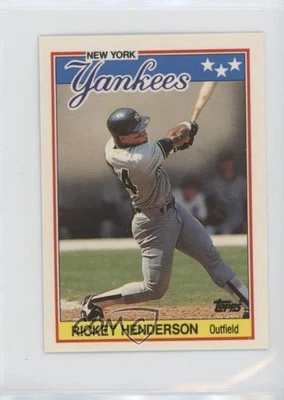 1988 Topps United Kingdom Minis Tiffany Rickey Henderson #31 HOF - Image 1 of 2