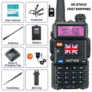 BAOFENG UV-5R III Dual-Band Walkie Talkie Long Range FM Two Way Radio & Headset - Picture 1 of 17