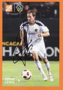 *EDDIE LEWIS*SIGNED*AUTOGRAPHED*PHOTO*CARD*LA GALAXY*MLS*SOCCER*COA* - Picture 1 of 2