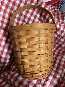 Longaberger 1991 10" de alto cesta de frutas (redonda) - Imagen 1 de 8