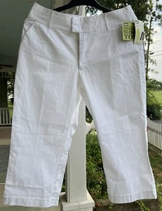 Lee Damen natürliche Passform Capri unterhalb der Taille schlankmachend 14 Med. Weiß Nagelneu - Bild 1 von 8