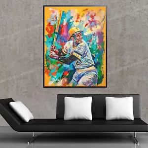 Venta DÍA DEL PADRE Roberto Clemente Pintura Hecha a Mano 36"H X 24"W $2,495 AHORA $495 - Imagen 1 de 15