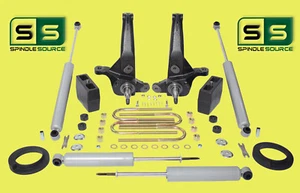 5"/5" Lift Kit Spindles/Front Spacers/Blocks/4 Shocks FOR 01-10 Ford Ranger 2WD - Picture 1 of 1