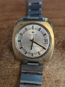 Vintage Hamilton Geneve Men's Electronic Wristwatch 1970s AS IS - Picture 1 of 12