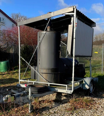 "NOWAK"   BBQ - Smoker / Grill auf Anhänger / Baujahr 2015 - Bild 1 von 4
