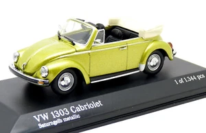 Minichamps 430 055134 - VW 1303 Käfer Cabriolet saturn gelb metallic PKW 1:43 - Picture 1 of 4