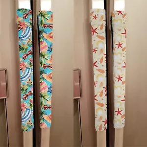 Cubiertas de manija para horno lavavajillas y refrigerador junto al mar de playa (2 patrones disponibles) - Imagen 1 de 7