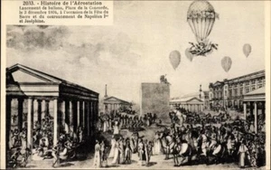 1804 LAUNCH OF BALLOONS; Artist PC, Paris France; History of Aerostation; N Mint - Picture 1 of 2
