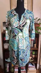 Banana Republic Woman’s 3/4 Sleeve Floral V-Neck Dress Floral Women's Small - Picture 1 of 7