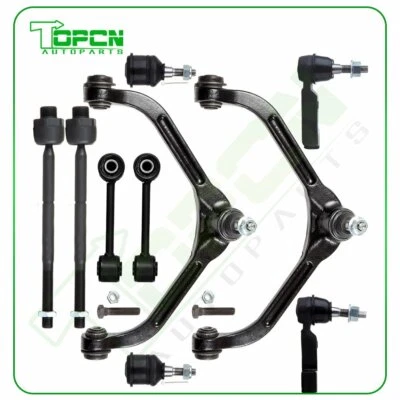 10X Front Tie Rods Sway Bars Ball Joints Control Arms For 2002-2004 Jeep Liberty Foto 1 de 4