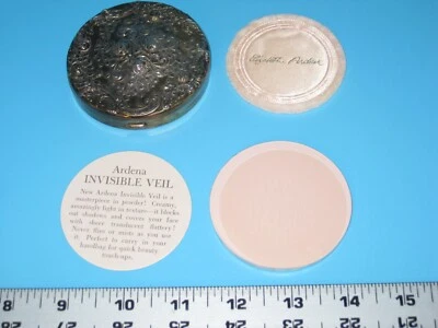 Polvo velo invisible compacto y espejo Gorham Sterling 325 Elizabeth Arden Ardena Foto 1 de 4
